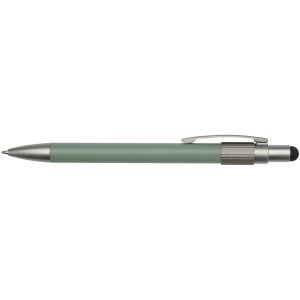 Stylo bille recyclé RCS avec stylet et toupie antistress (encre noire) Rill 10