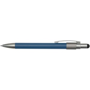 Stylo bille recyclé RCS avec stylet et toupie antistress (encre noire) Rill 11