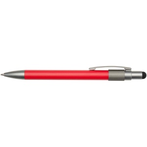 Stylo bille recyclé RCS avec stylet et toupie antistress (encre noire) Rill 12
