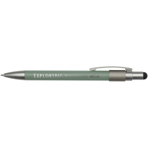 Stylo bille recyclé RCS avec stylet et toupie antistress (encre noire) Rill 16