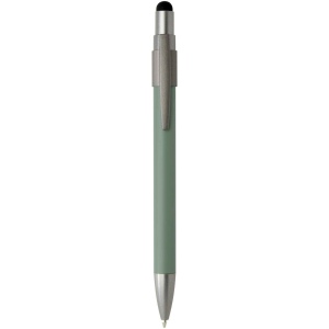 Stylo bille recyclé RCS avec stylet et toupie antistress (encre noire) Rill 4