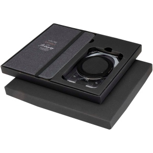 Coffret cadeau Kern avec carnet à couverture rigide A6 et portefeuille MagSafe 4