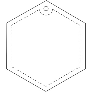 Attache hexagonale légère RFX™ H-12 en PVC réfléchissant 8