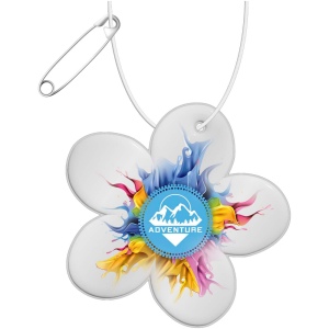 Attache légère en forme de fleur RFX™ H-13 en PVC réfléchissant 5