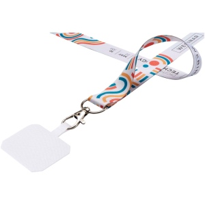 Tour de cou porte-téléphone Addie avec lanière de sécurité détachable et impression par sublimation 8