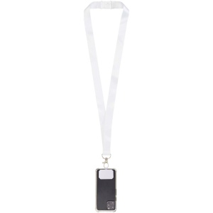 Tour de cou porte-téléphone Addie en RPET avec lanière de sécurité détachable et impression par sublimation 5