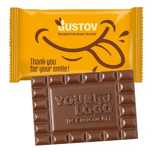 Chocolat personnalisé XL, flowpack conventionnel