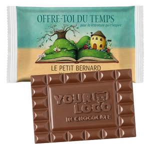 Chocolat personnalisé XL, flowpack PAPIER