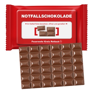 Tablette de chocolat XL, flowpack conventionnel