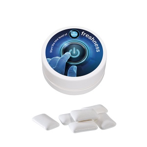 Boîte en papier XS avec chewing gum, 15g