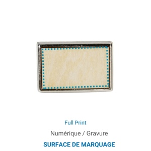 Pin's RECTANGLE Bois - France 4