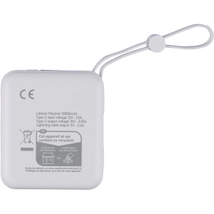 Power bank en ABS recyclé Jona 5