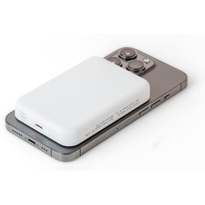 Power bank sans fil en ABS recyclé Miren 7