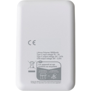 Power bank en ABS recyclé Tavi 7