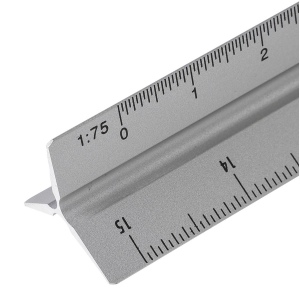 Règle triangulaire en aluminium de 30 cm Tavi 6