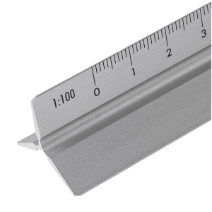 Règle triangulaire en aluminium de 30 cm Tavi 7