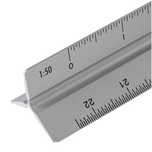 Règle triangulaire en aluminium de 30 cm Tavi 9