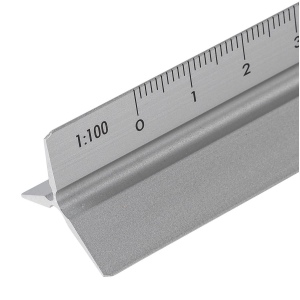 Règle triangulaire en aluminium de 30 cm Tavi 10