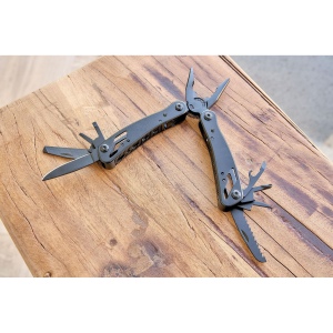 Pince multifonction en aluminium noir Ariane 12
