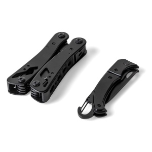 Pince multifonction en aluminium noir Ariane 8