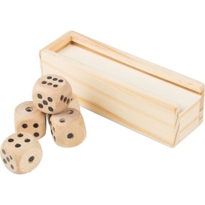 Jeu de dés en bois de hêtre Celine 3