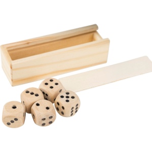 Jeu de dés en bois de hêtre Celine 4
