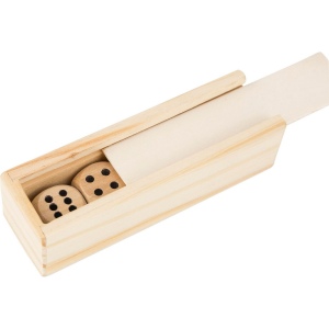 Jeu de dés en bois de hêtre Celine