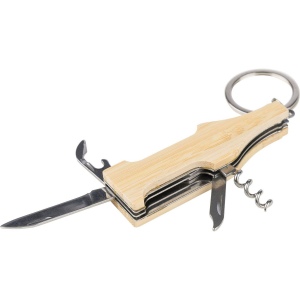 Porte-clés multi-outils en bambou Inaya 8