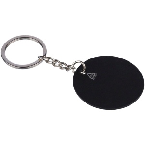 Porte-clés rond en acier inoxydable recyclé Risa 3