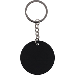 Porte-clés rond en acier inoxydable recyclé Risa 2