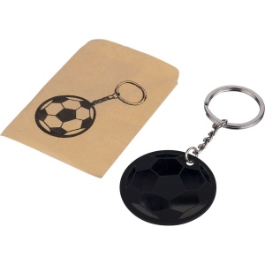 Porte-clés ballon de football en acier inoxydable recyclé Ciro 8