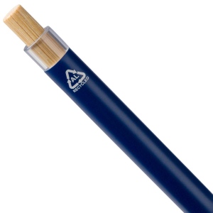 Stylo à bille poussoir laqué en aluminium recyclé Maren 10
