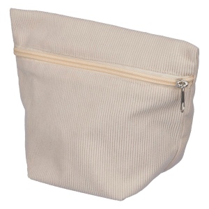 Trousse à maquillage zippée en velours côtelé Tia 9