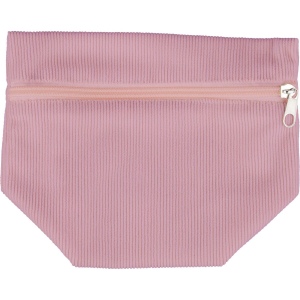 Trousse à maquillage zippée en velours côtelé Tia 4