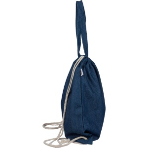 Sac à dos cordelette en denim recyclé Dex 3