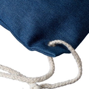 Sac à dos cordelette en denim recyclé Dex 10