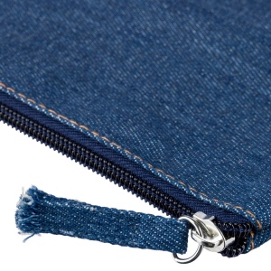 Trousse de maquillage en denim recyclé Orin 7