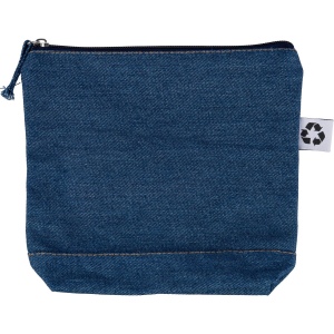 Trousse de maquillage en denim recyclé Orin 2