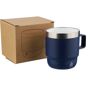 Mug double paroi de 180 ml en acier inoxydable recyclé Lilia 12