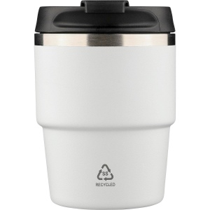 Mug double paroi de 175 ml en acier inoxydable recyclé Oli 3
