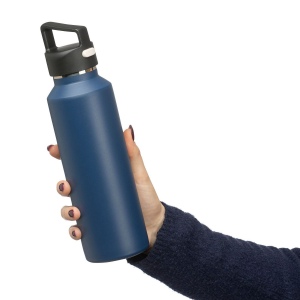 Gourde double paroi de 600 ml en acier inoxydable recyclé Mace 15