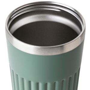 Mug double paroi en acier inoxydable recyclé de 400 ml Chiara 12