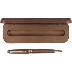 Stylo bille twist en bois de noyer Noa 4