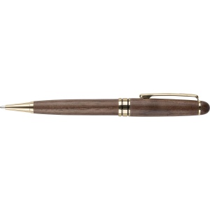 Stylo bille twist en bois de noyer Noa 6
