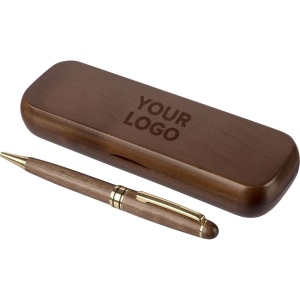 Stylo bille twist en bois de noyer Noa 9