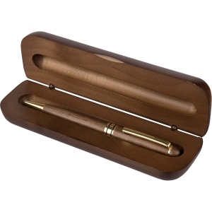 Stylo bille twist en bois de noyer Noa 2