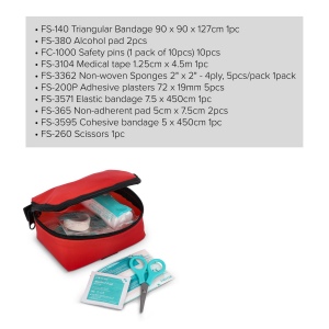 Trousse de premiers secours 16 pièces Fuji 7