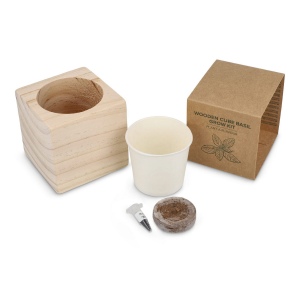 Ensemble de jardinières en bois FSC – Basilic 4