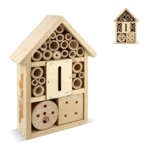 Hôtel à insectes en bois FSC