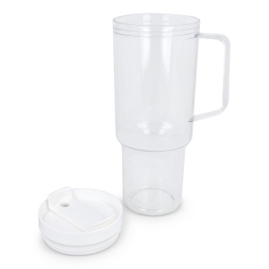 Tasse Miami avec anse transparente 1,2 L R-PET 6